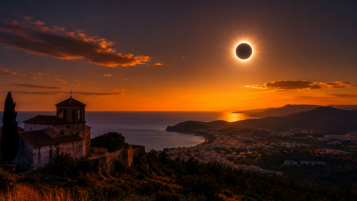 Totale Sonnenfinsternis 2026 über Spanien (Symbolfoto)